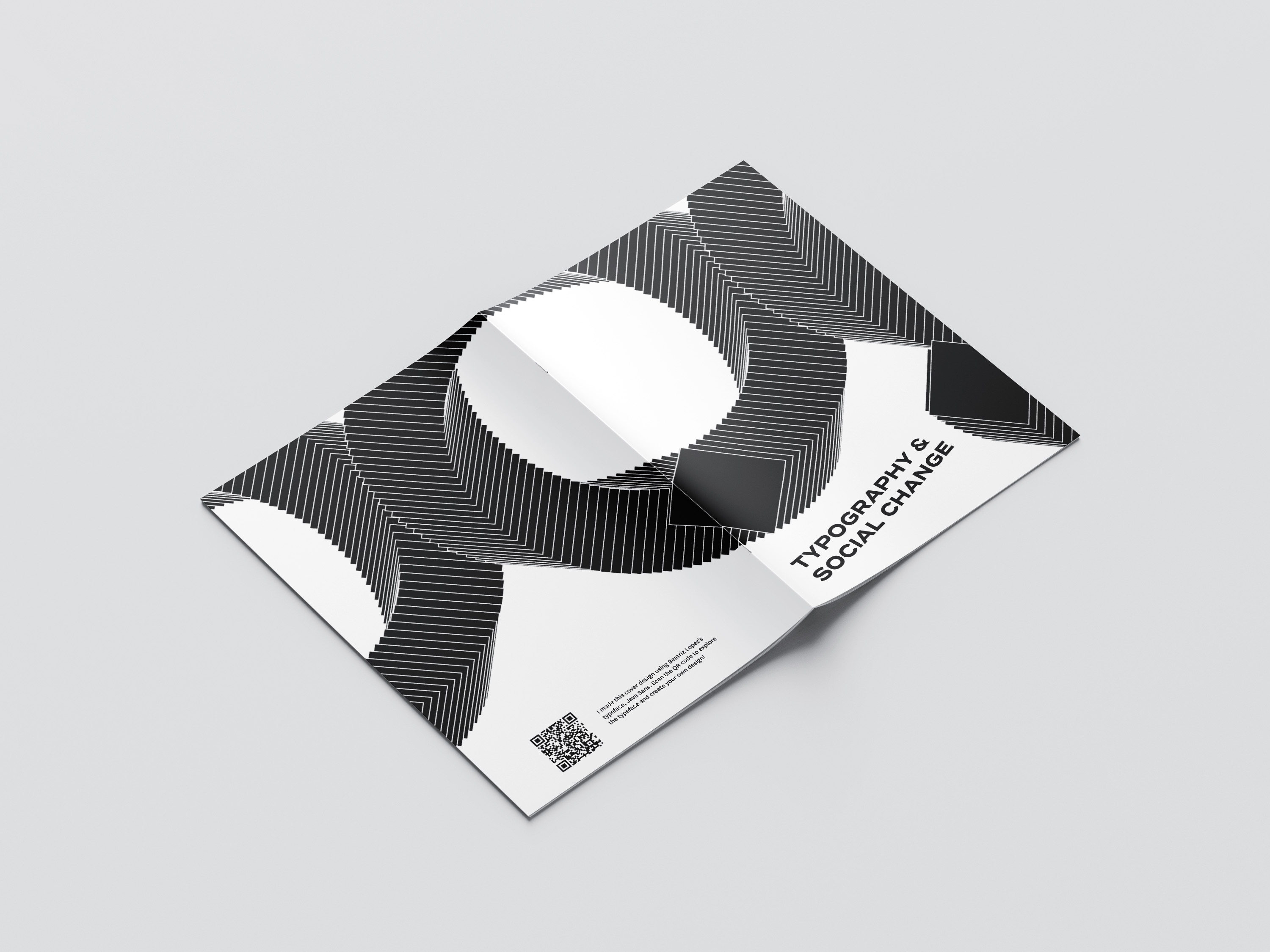 Mockup cover of booklet