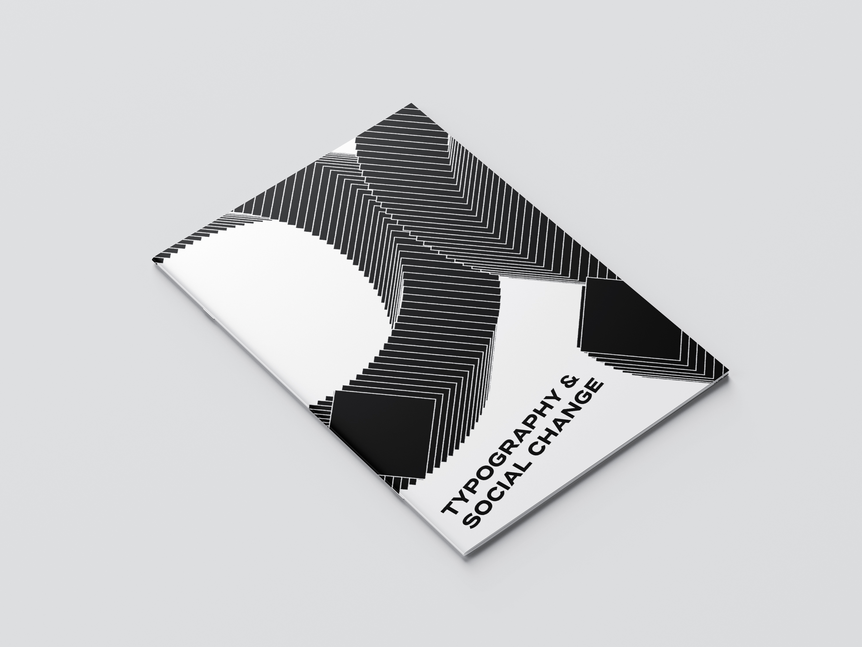 Mockup cover of booklet
