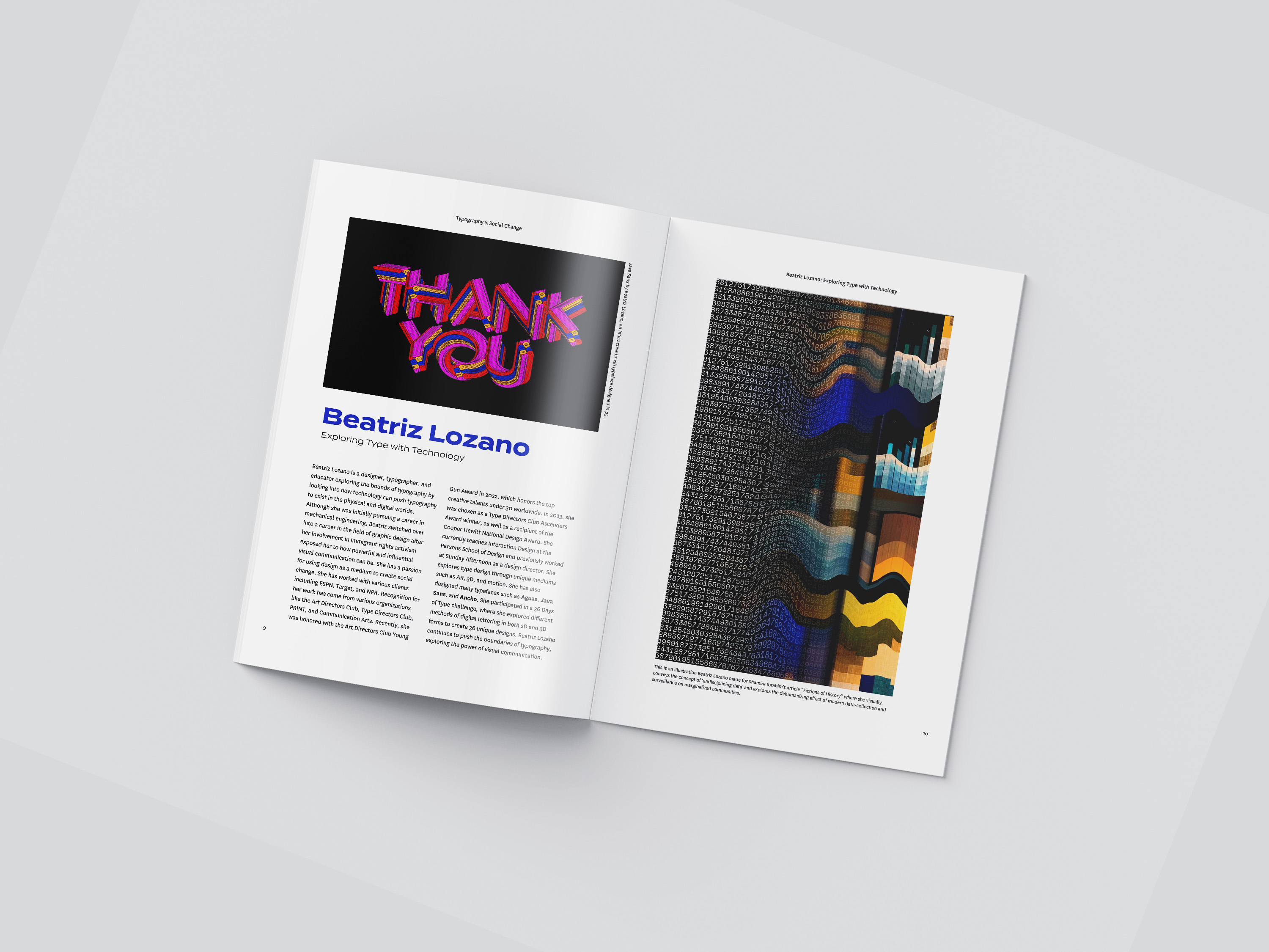 Mockup cover of booklet