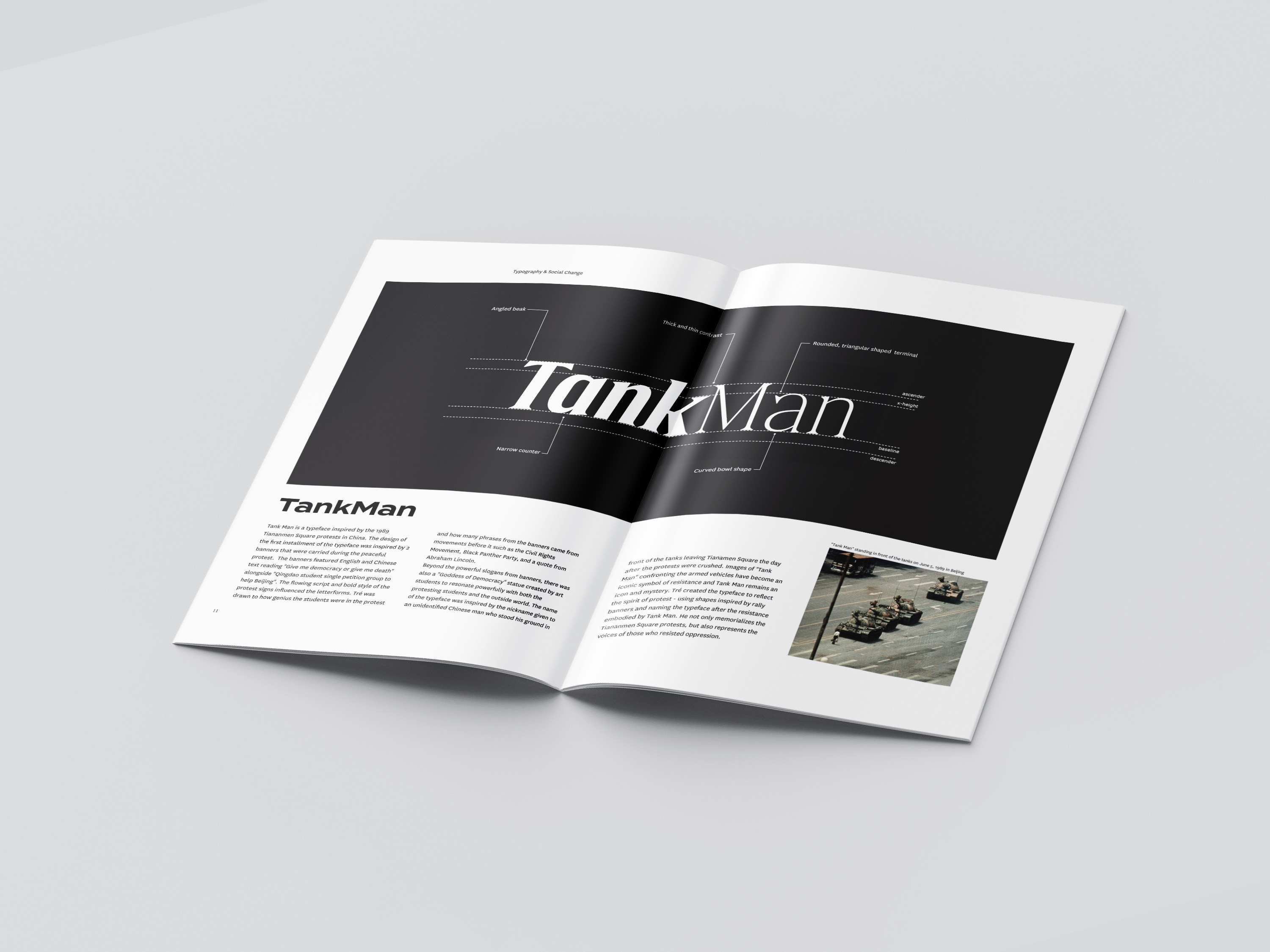 Mockup cover of booklet