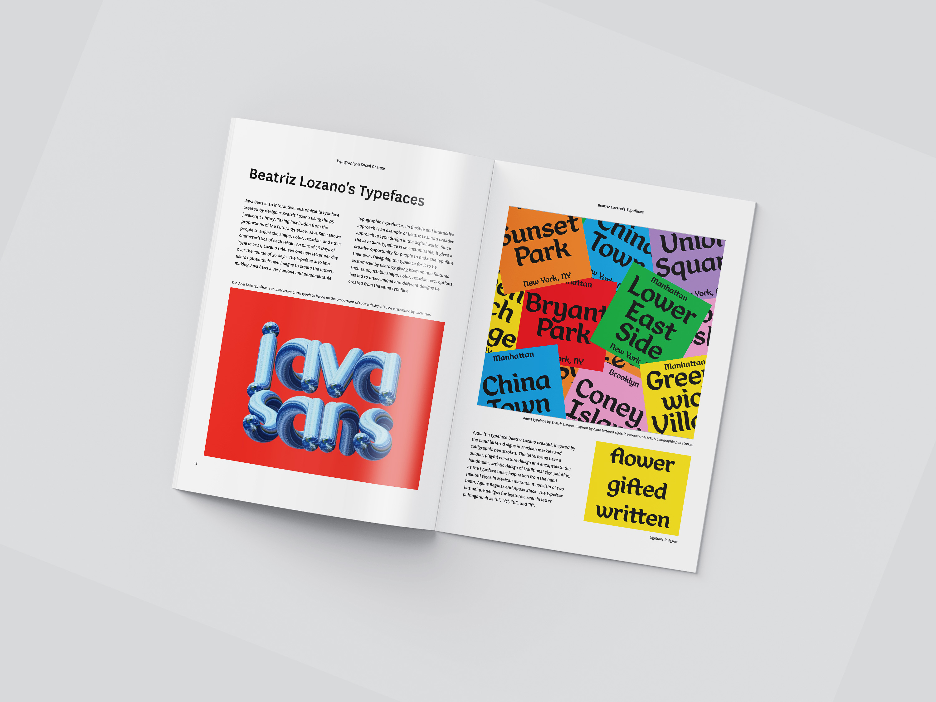 Mockup cover of booklet
