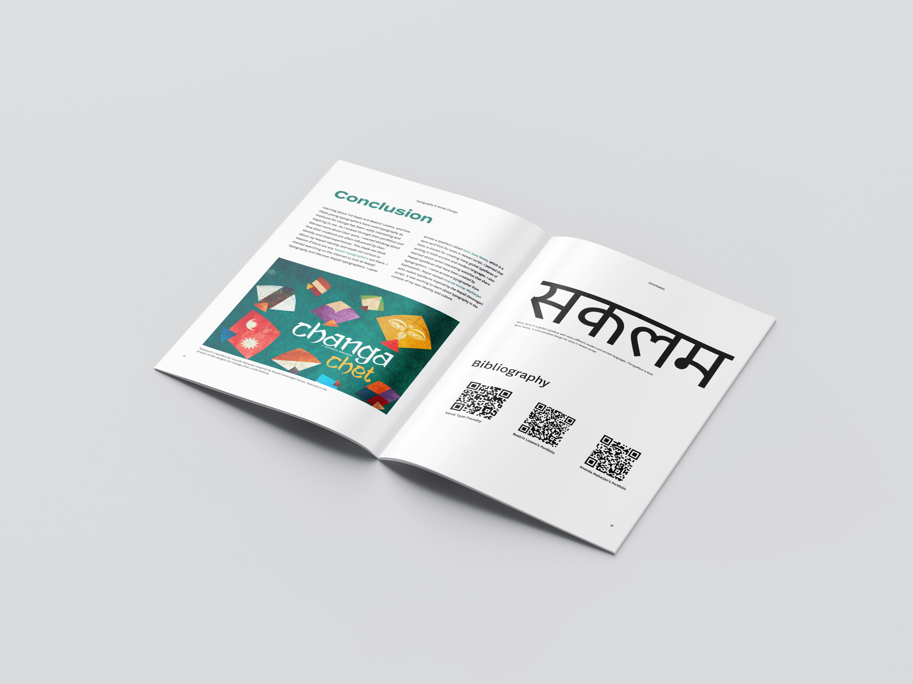 Mockup cover of booklet