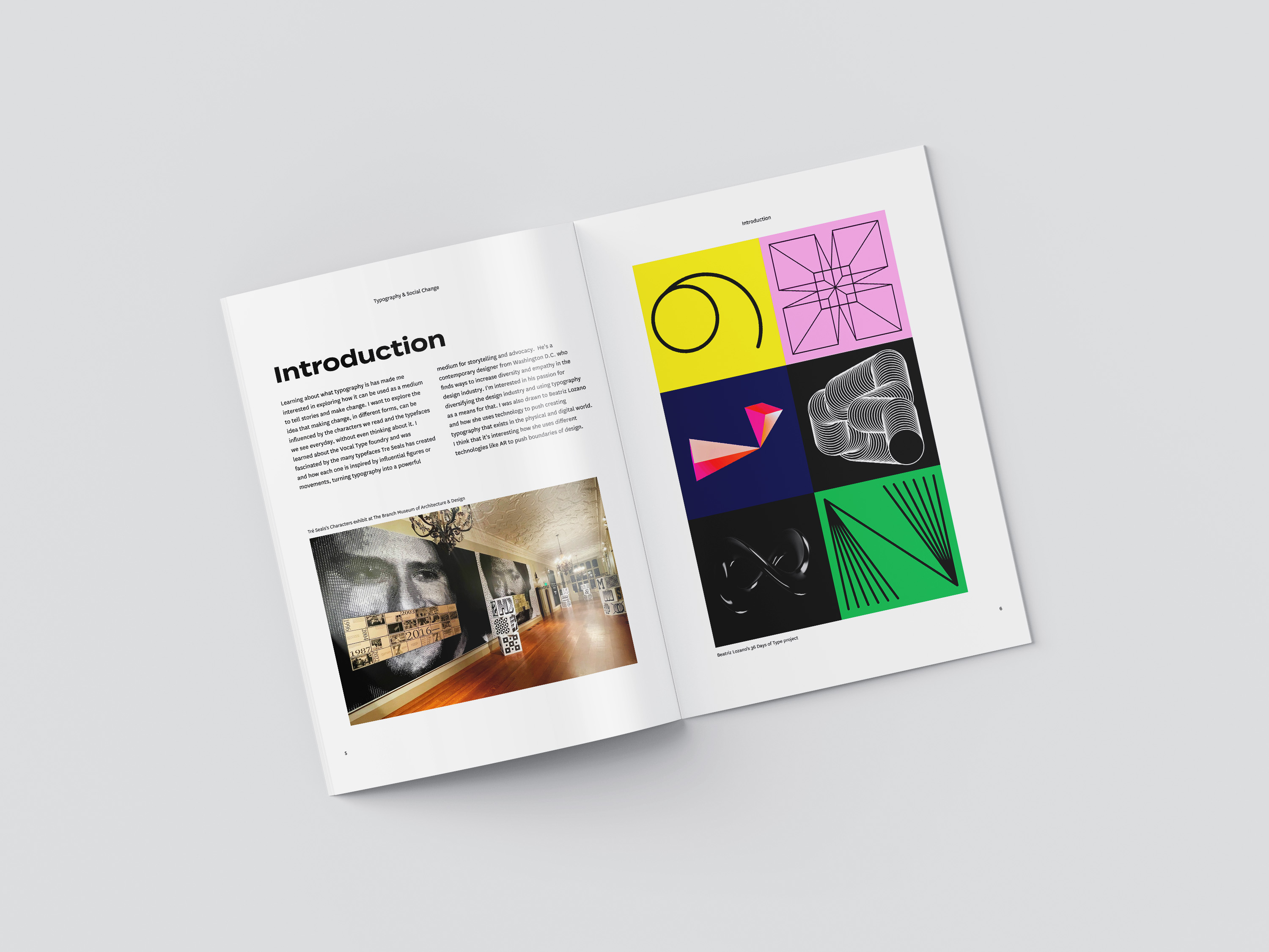Mockup cover of booklet