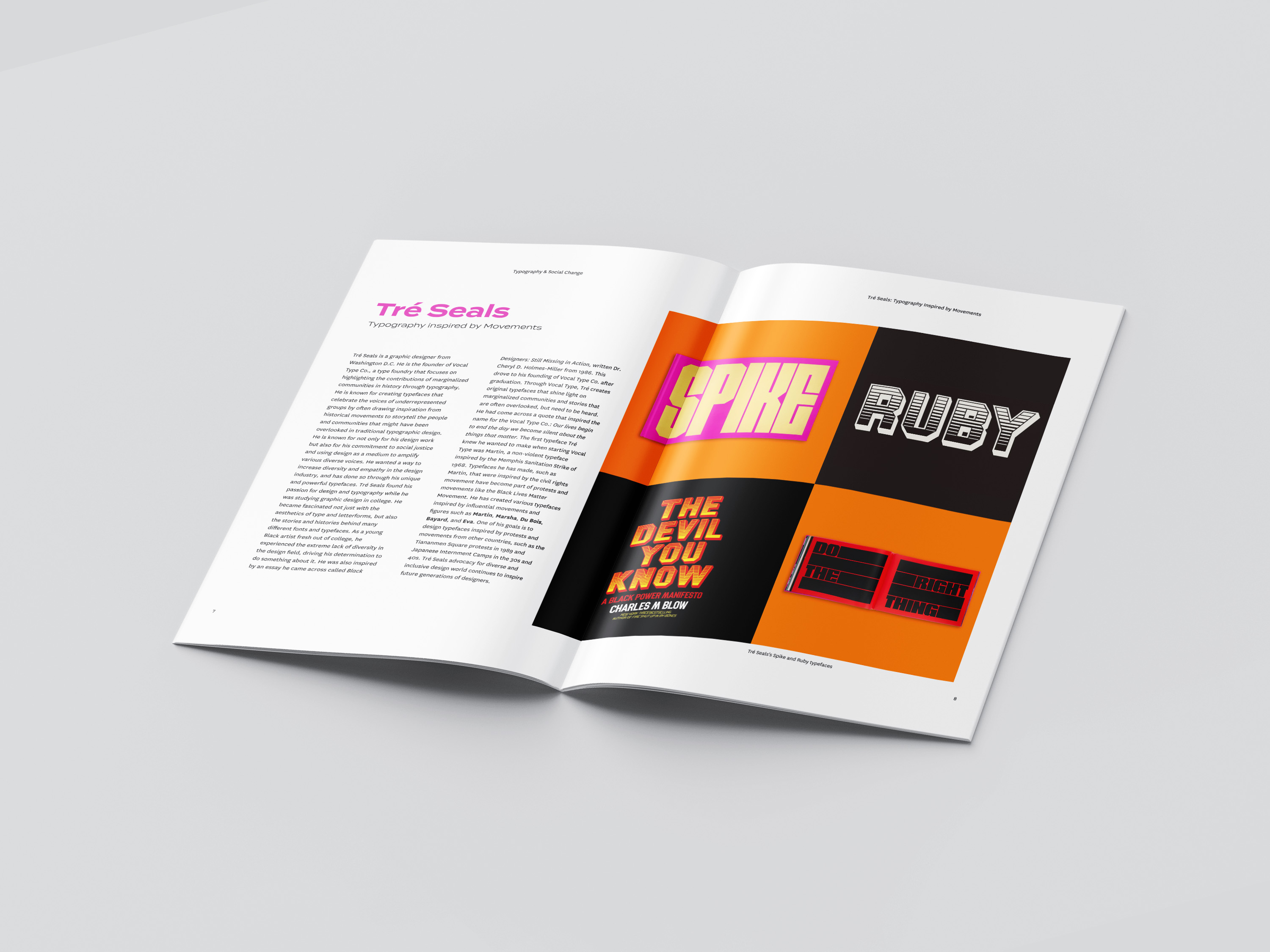 Mockup cover of booklet